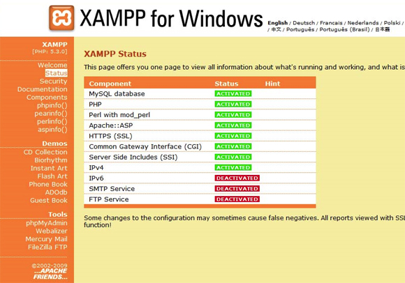 XAMPP for windows