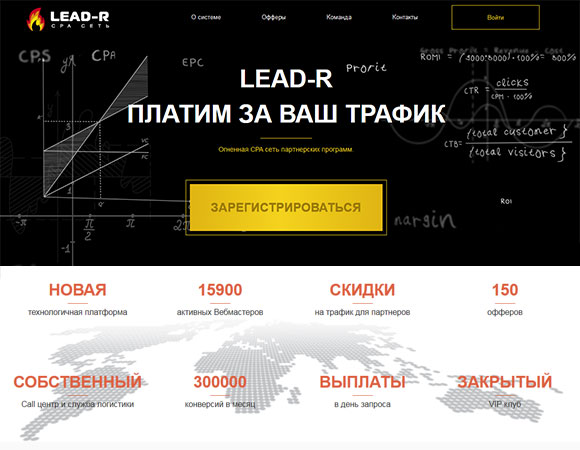 CPA сеть Lead-R