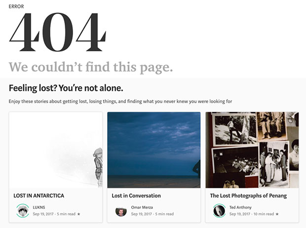 Реализация страницы 404