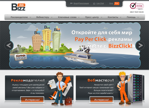Pay Per Click система Bizzclick