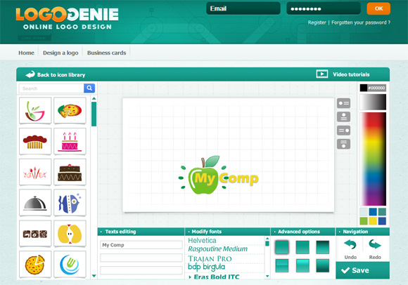 Создание логотипа онлайн - Logo Genie