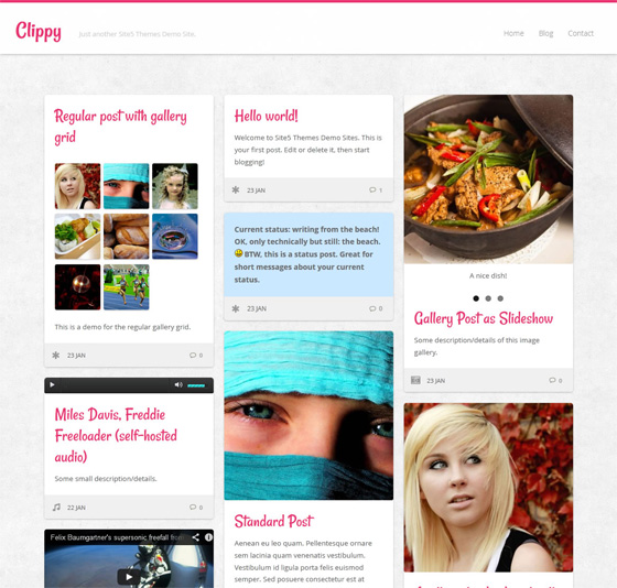 Clippy blog template