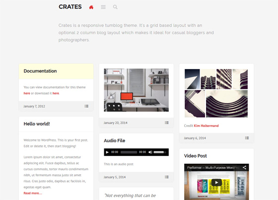 Crates blog template