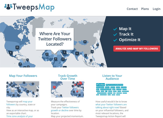 TweepsMap - узнайте свою аудиторию из твиттера