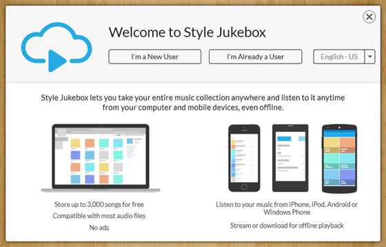 Style Jukebox - музыка в формате lossless