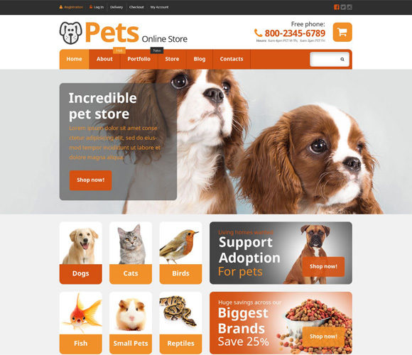 Pets Online Store
