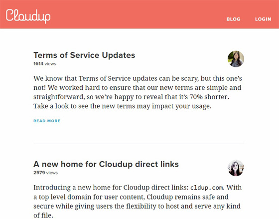 Блог сервиса Cloudup
