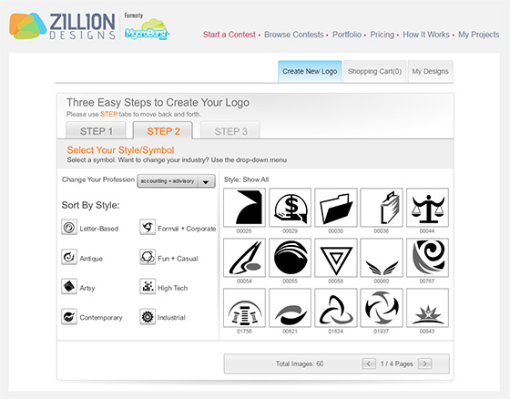 Логотипы Zillion Designs