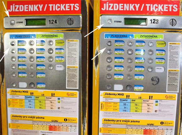 Покупка билета в Праге