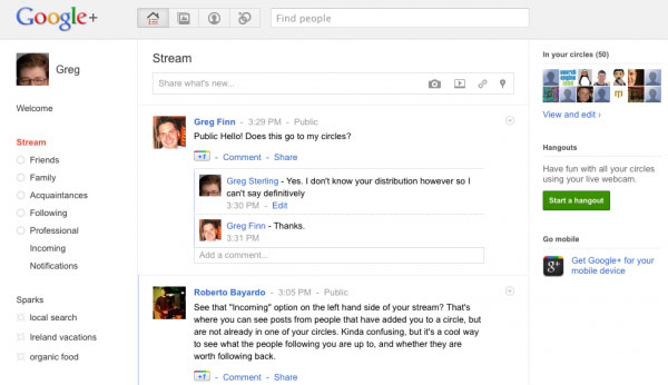 Google+ соц.сеть