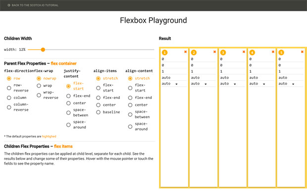 Visual Guide to CSS3 Flexbox