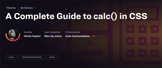 calc() в CSS